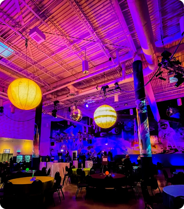 It was an honor to be a part of Artemis I with @360dg_texas and @spacecenterhou ! Creation with these folks is pure fun! For this event we rigged some @airstaramerica gala 160s with custom planet covers to create otherworldly vibes. We also rigged ou