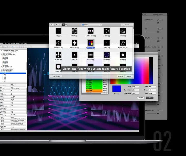 Vision: Seamless Integration with Lighting Consoles