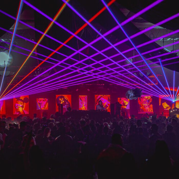 laser installation for nightclub